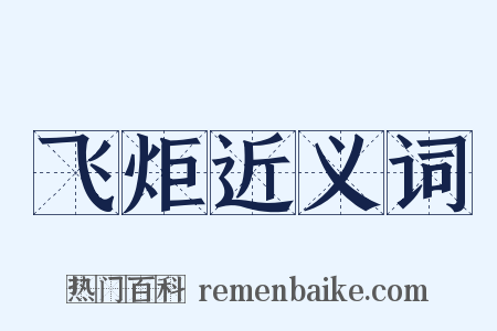 飞炬近义词是什么意思的图片